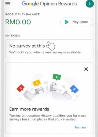 Cara Buat Duit Google Play Credit Melalui Jawab Survey